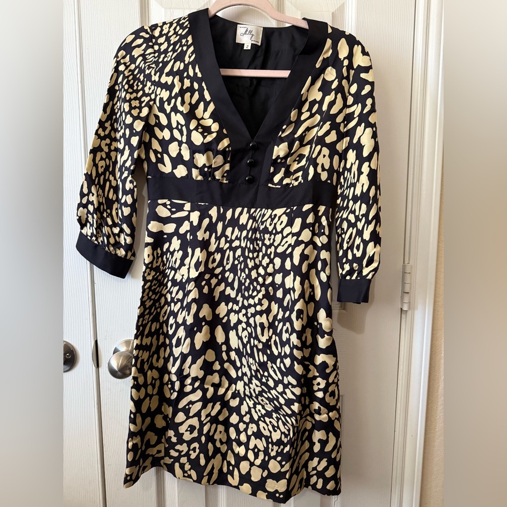 Milly of NY Leopard Print Silk Dress 2
